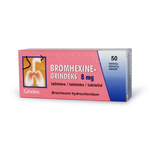 Bromhexine Grindeks, 50 vnt.