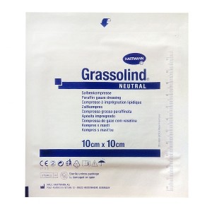 GRASSOLIND sterilus tinklelinis tvarstis NEULTRAL, 10 cm x 10 cm, 1 vnt.