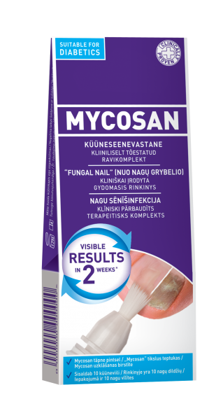 MYCOSAN serumas nuo nagų grybelio, nuo 4 m., 5 ml