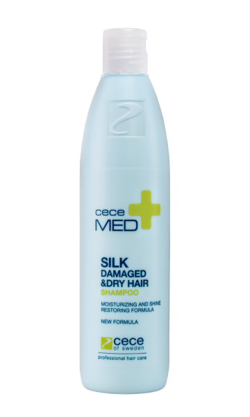 CECE MED šampūnas sausiems, pažeistiems plaukams SILK, 300 ml