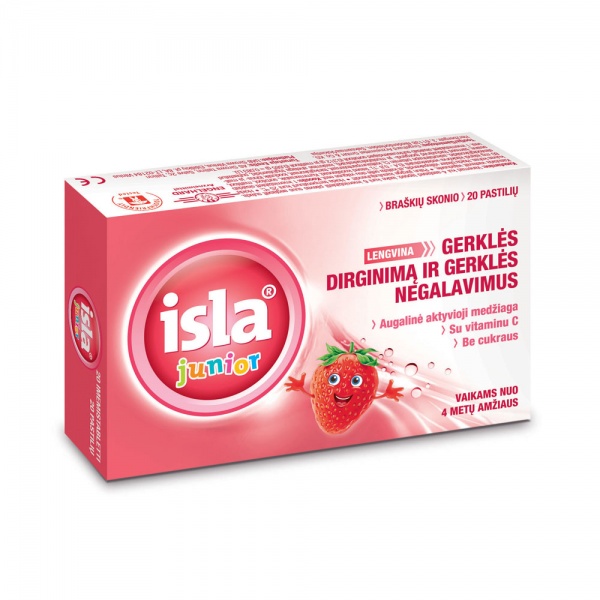 ISLA pastilės JUNIOR, 20 vnt.