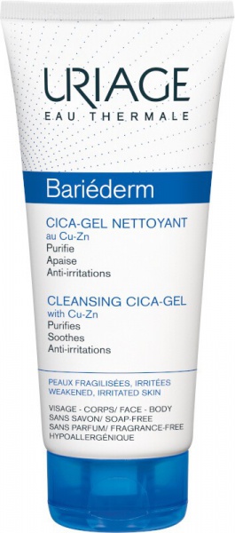 URIAGE gelinis prausiklis BARIEDERM CICA, 200 ml