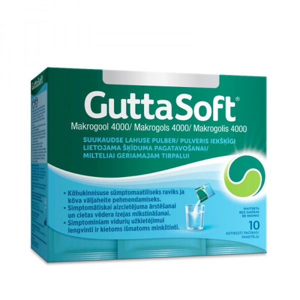GUTTASOFT milteliai geriamajam tirpalui, 10 pak.