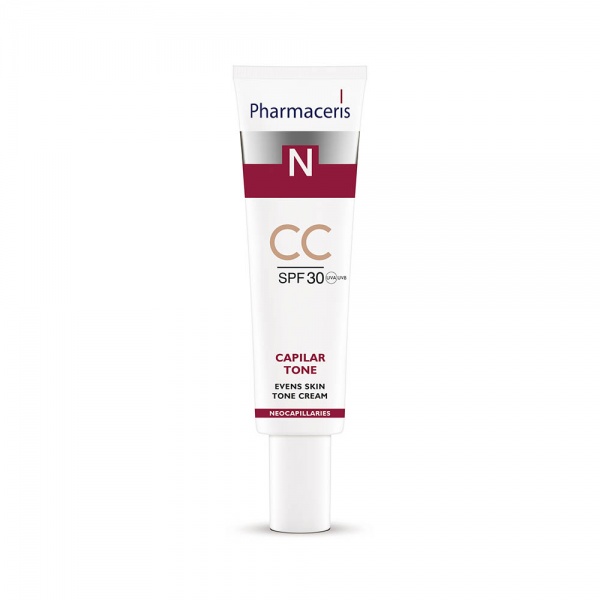 PHARMACERIS N atspalvį suteikiantis CC kremas CAPILAR-TONE, SPF 30, 40 ml