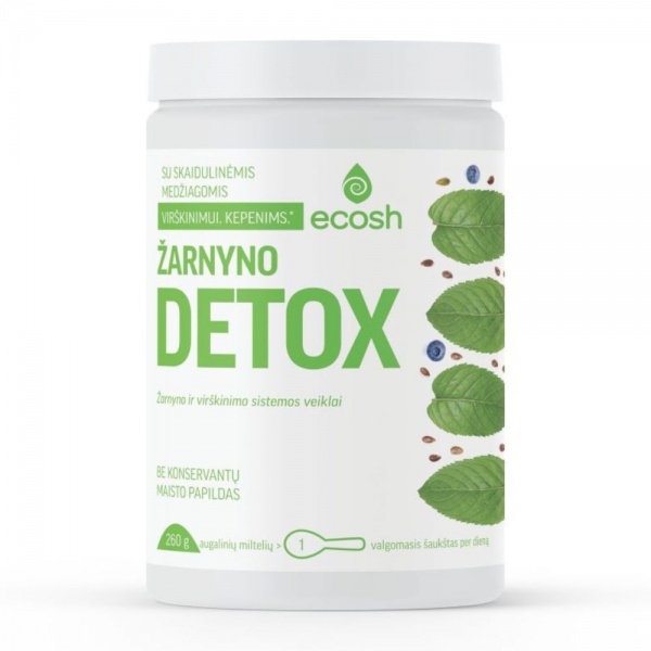 ECOSH maisto papildas milteliais ŽARNYNO DETOX, 260 g | Camelia