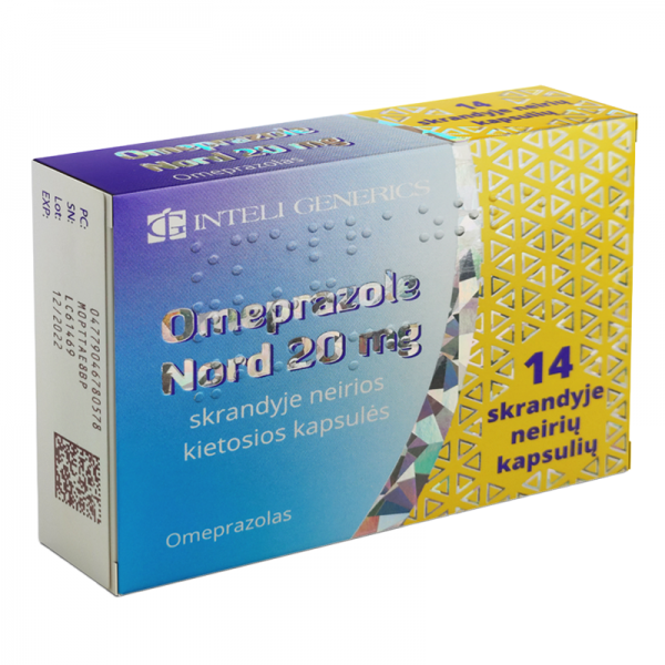 Omeprazole Nord, 14 vnt.