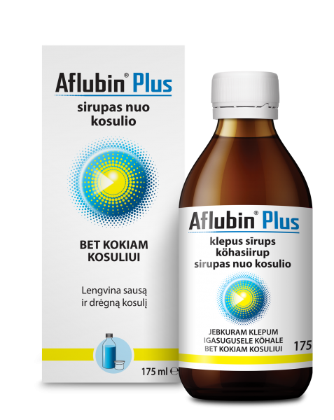 AFLUBIN sirupas nuo kosulio PLUS, 175 ml