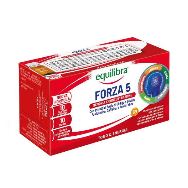 EQUILIBRA maisto papildas FORZA 5, 10 vnt. x 15 ml | Camelia