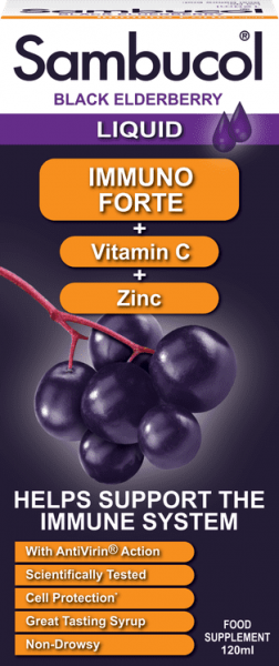 SAMBUCOL maisto papildas IMMUNO FORTE, 120 ml