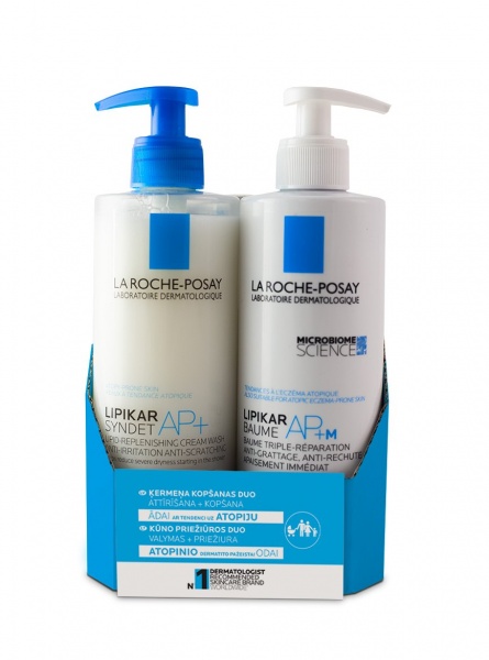 LA ROCHE-POSAY rinkinys atopinio dermatito pažeistai kūno