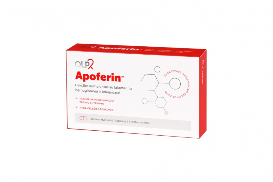 APOFERIN maisto papildas OLP, 30 kaps.