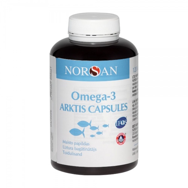 NORSAN maisto papildas OMEGA-3 ARKTIS, 120 kaps.