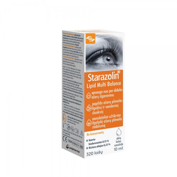 STARAZOLIN akių lašai LIPID MULTI BALANCE, 10 ml | Camelia