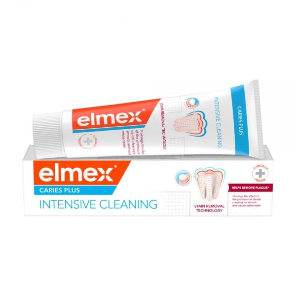 ELMEX dantų pasta CARIES PLUS INTENSIVE CLEANING, 50 ml | Camelia